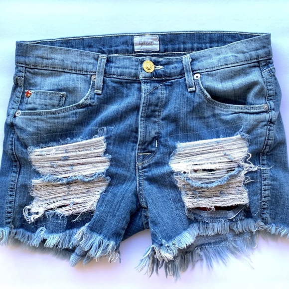 Hudson Jeans Pants - HUDSON Jeans Libertine Distressed Boyfriend Short